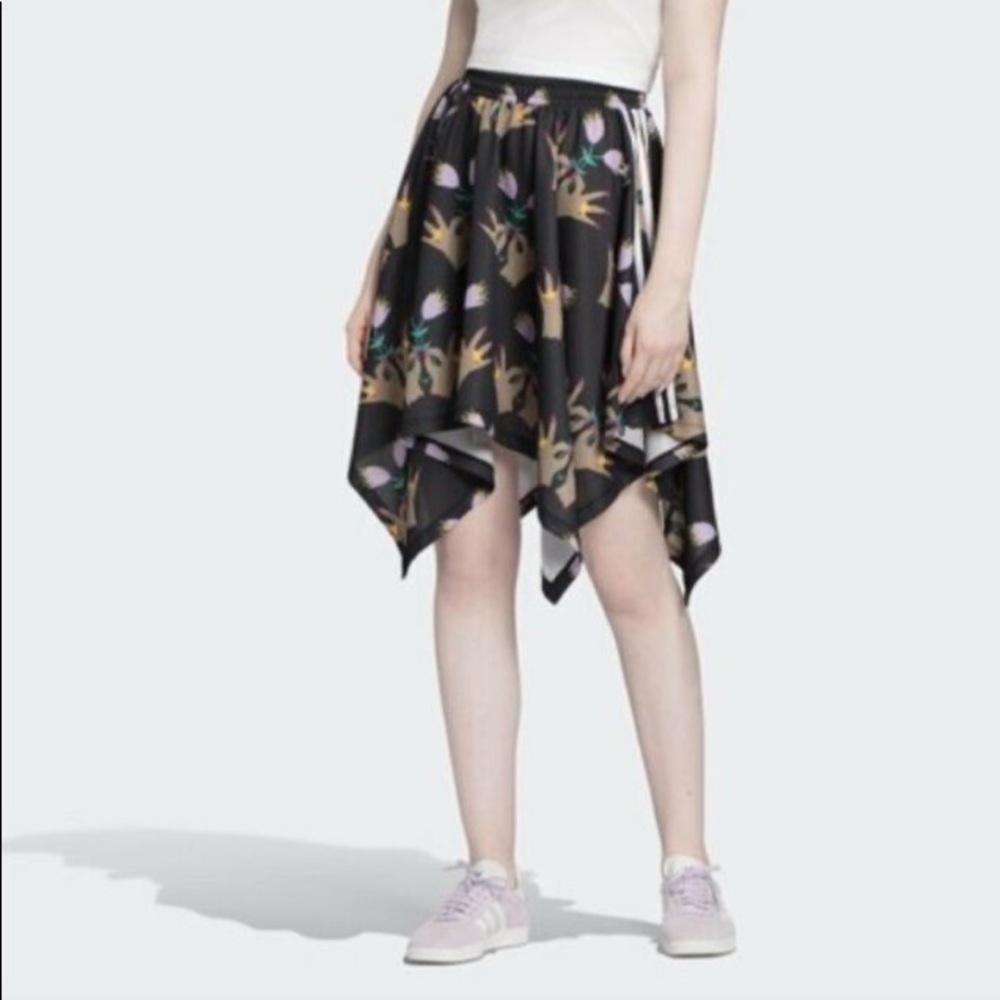 Adidas Original Allover Print FL4055 Multicolor AOP Skirt Size L